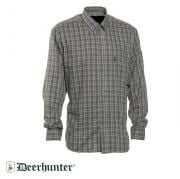 T. DEERHUNTER Waylon 399 Yeşil Kareli Uzun Kol Gömlek 41/42