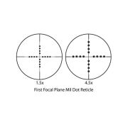 BARSKA TACTICAL, 1,5-4,5X20 MILDOT Tüfek Dürbünü