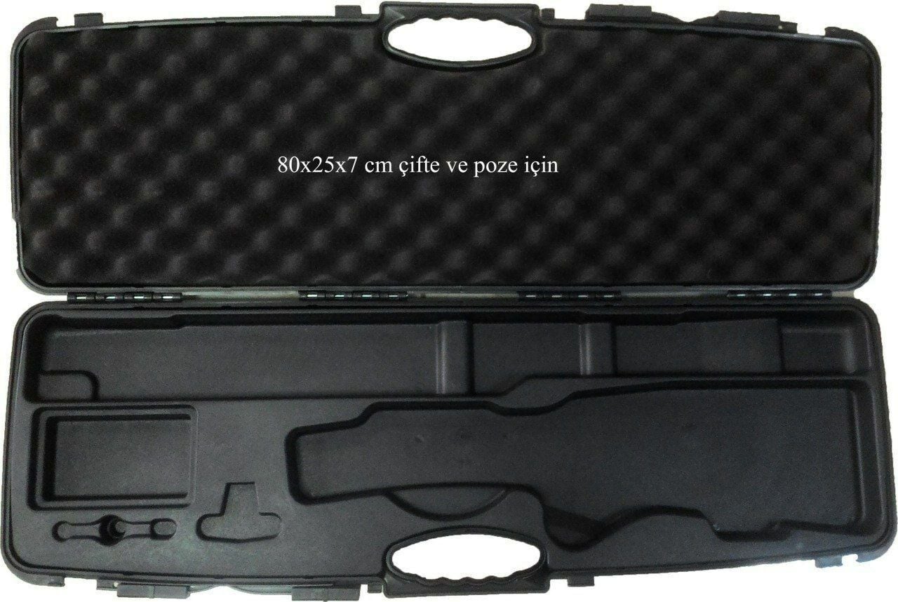 ÇİFTE KIRMA POZE TÜFEK KUTUSU 80X25X7 CM