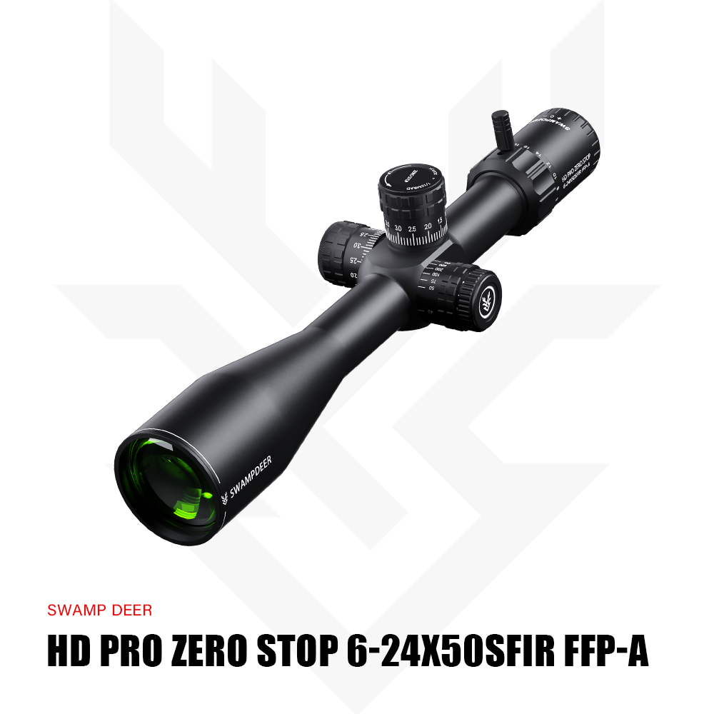 SWAMPDEER HD PRO ZERO STOP 6-24X50 SFIR FFP TÜFEK DÜRBÜNÜ