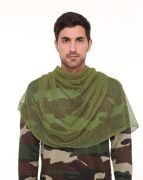 Kamuflaj Kare Fileli Askeri Şal, Fileli Puşi, Gizlenme Ağı Tactical File Puşi - Poşi 90X180 Cm HAK