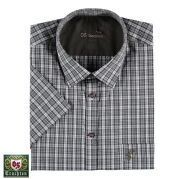 T. OS-Trachten Kısa Kollu Erkek Gömleği Yeşil - 43/44