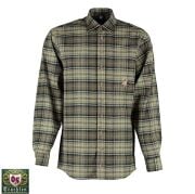 T. OS-Trachten Yeşil Erkek Gömleği Uzun Kol 43/44