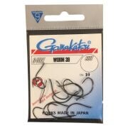 GAMAKATSU Worm 39 Siyah No:1 Olta İğnesi 1/10