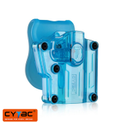 CYTAC Mavi Şeffaf Mega-Fit Paletli Tabanca Kılıfı