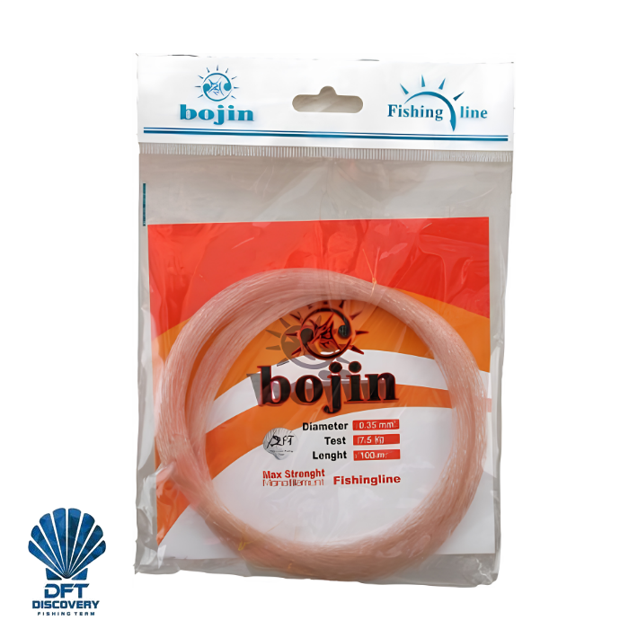 D.BOJIN Poşet Misina 100m-0.35 mm Renk:B008(KAHVE)